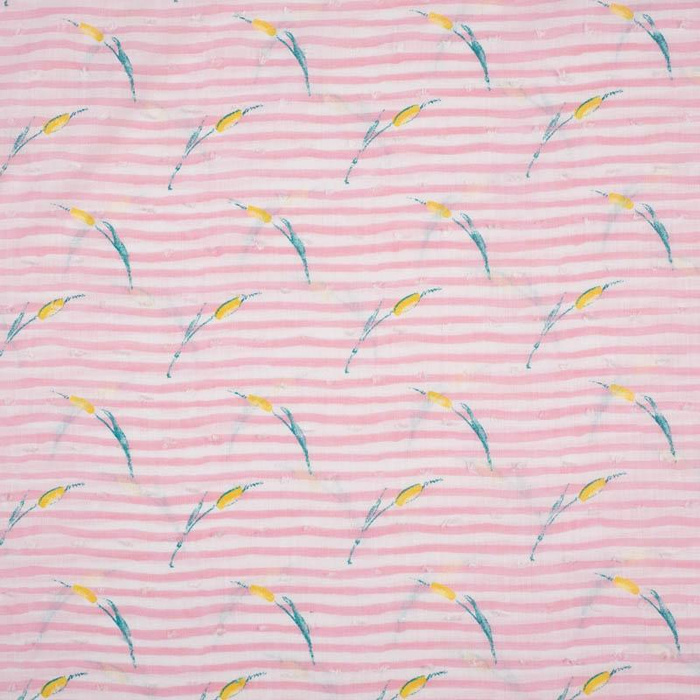 SWEET FLAG / pink - Cotton batiste with knots 