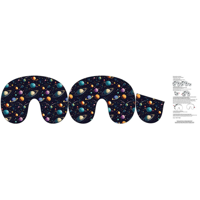 PODUSZKA NA SZYJĘ - NEON GALAXY WZ.3 - zestaw do uszycia