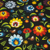 LOWICZ FOLKLORE / black - Waterproof woven fabric
