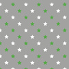 DIAGONAL GREEN STARS / grey - looped knit