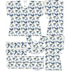 BLUZKA TYPU KIMONO - RETRO FLOWERS WZ. 5 - zestaw do uszycia XXL-XXXL