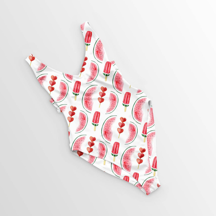 ICE CREAM AND WATERMELONS - Cotton muslin