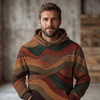 RETRO GEOMETRIC WZ. 22 - Hydrophobic brushed knit