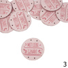 Label „MIT LIEBE GENÄHT'' Durchmesser 3 cm - Farben nach Wahl