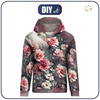 BLUZA DAMSKA (POLA) CLASSIC Z KAPTUREM - VINTAGE FLOWERS WZ. 3 - zestaw do uszycia XXXL