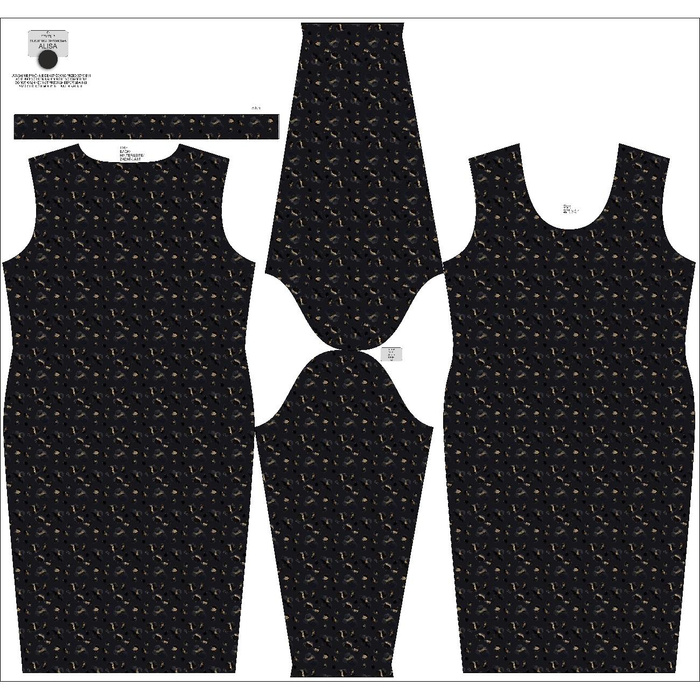 PENCIL DRESS (ALISA) - PANTHER Pat. 3 - sewing set M