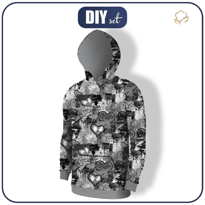 HERREN HOODIE (COLORADO) - VALENTINE'S DAY 15 - Nähset S