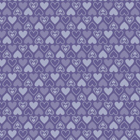 VALENTINESHERZEN m. 2 (Very Peri) - Baumwoll Webware