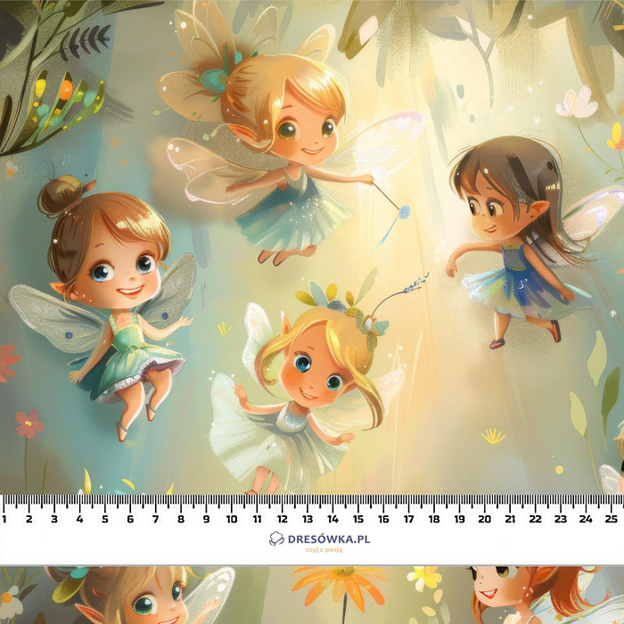 FAIRY WORLD wz.4 - dzianina drapana z elastanem ITY