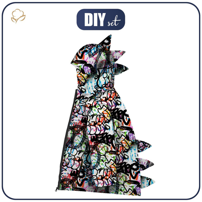KIDS JACKET DINO (ZOE) - STREET ART PAT. 4 - sewing set (122/128)
