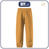 CHILDREN'S SOFTSHELL TROUSERS (YETI) - WHITE DOTS / mustard (86/92)
