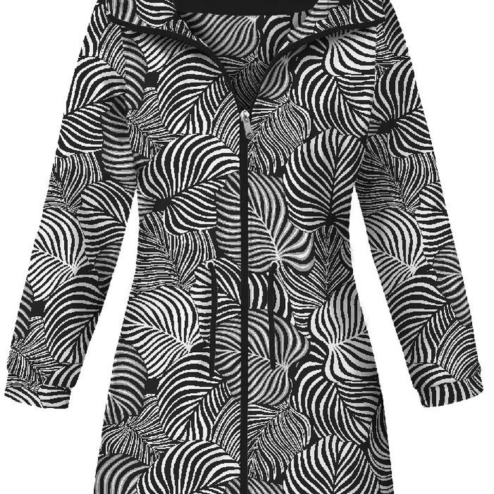 WOMEN'S PARKA (ANNA) - ZEBRA LEAVES - softshell XXL