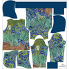BLUZA DAMSKA (POLA) CLASSIC Z KAPTUREM - IRYSY (Vincent van Gogh) - zestaw do uszycia XXXL