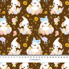 BUNNIES PAT. 3 (CUTE BUNNIES) - Woven Fabric for tablecloths