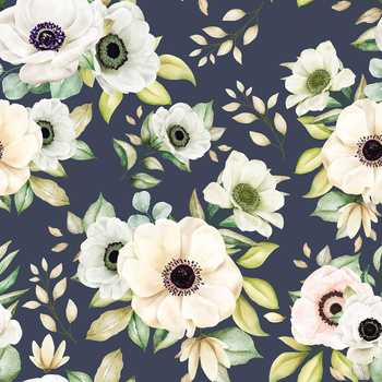 ANEMONES - Woven Fabric for tablecloths