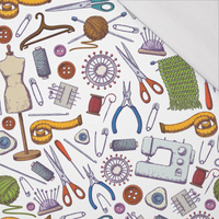 TAILOR’S MIX / white - single jersey with elastane