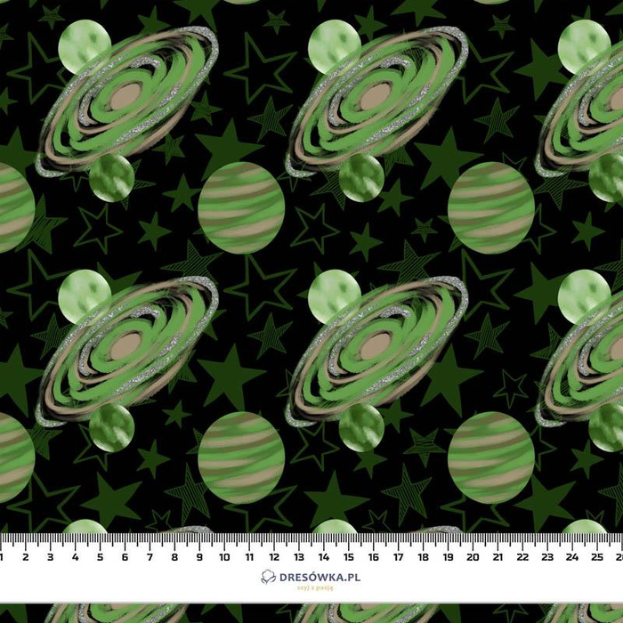 GREEN PLANETS / black (AREA 51) - softshell