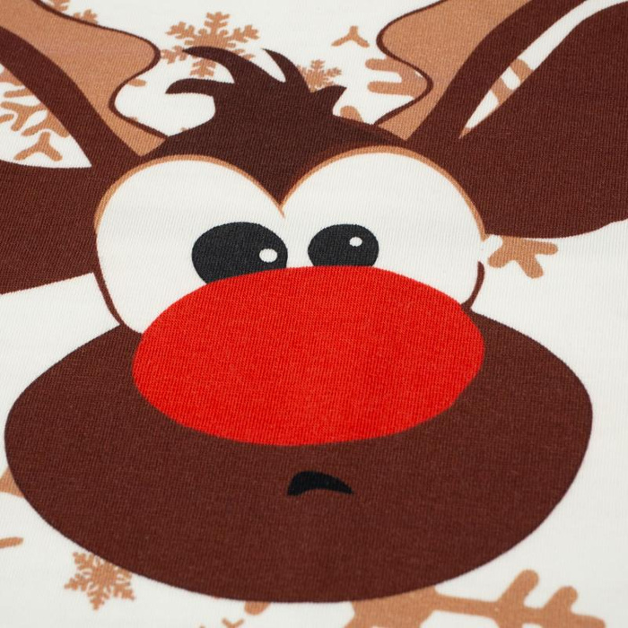 RENIFER / brązowy L (75cm x 80cm) - panel single jersey TE210