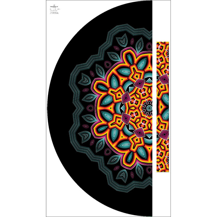 COLORFUL MANDALA - panel na spódnicę "MAXI"