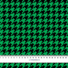 BLACK HOUNDSTOOTH / green- single jersey with elastane ITY