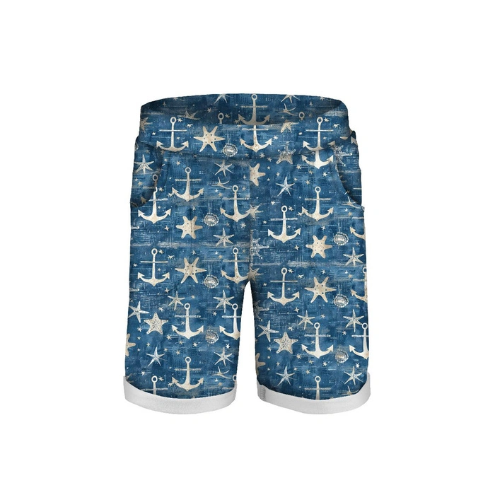 KURZE KINDERHOSE (RIO) - MARINE m. 4 - Sommersweat (86/92)