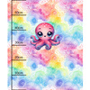 OCTOPUS (SEA ANIMALS m. 3) - Paneel (60cm x 50cm) Wintersweat angeraut mit Elastan ITY