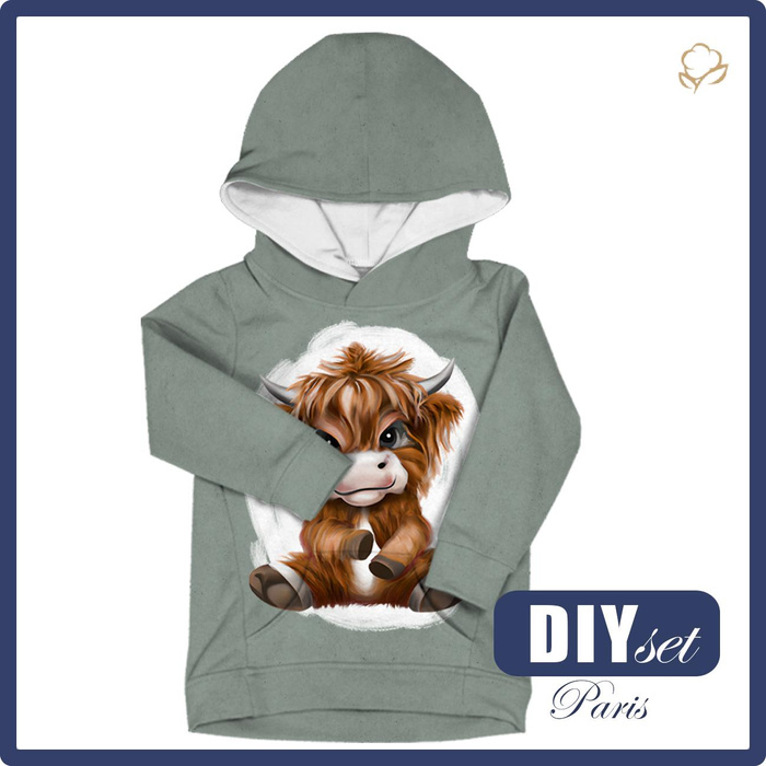 KID'S HOODIE (PARIS) - BABY BULL - sewing set (98/104)