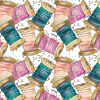 COLORFUL BOBBINS - Viscose jersey