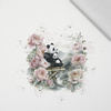 PANDA FAMILY - panel (60cm x 50cm)   Baumwoll Webware