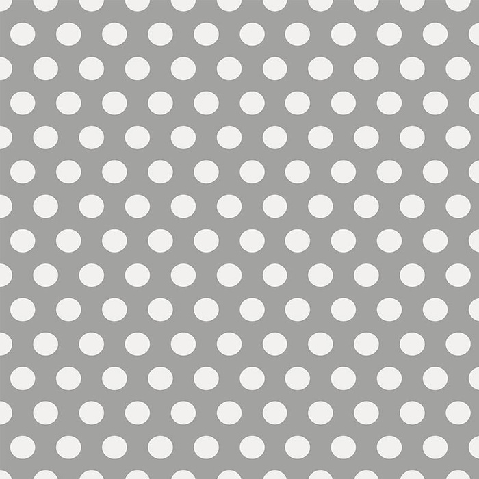 WEIßE TUPFEN / grau