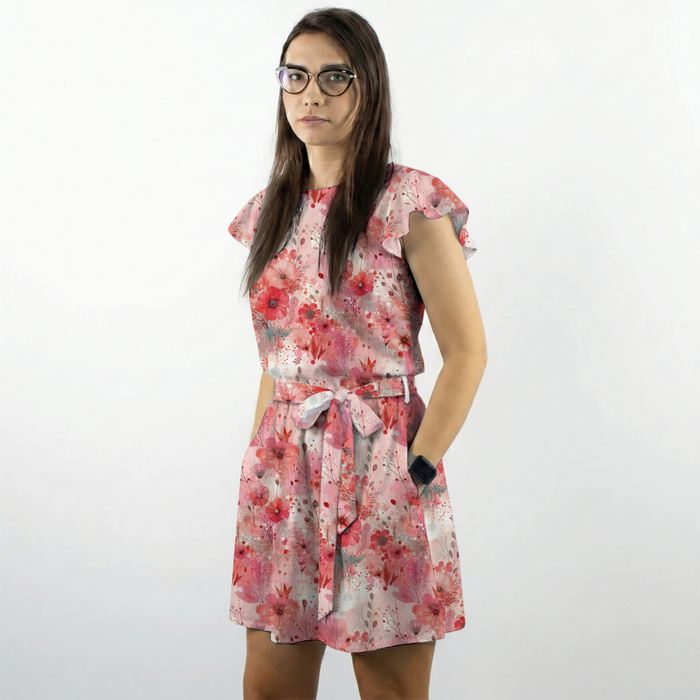 KLEID "EMMA" - FLORAL REVERIE WZ. 5 - Viskosejersey mit Elasthan