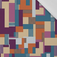 RETRO GEOMETRIC WZ. 1 - tkanina bawełniana