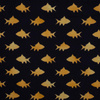GOLDENE FISCHE (GOLDENER OZEAN) / dunkelblau - French Terry mit Elasthan