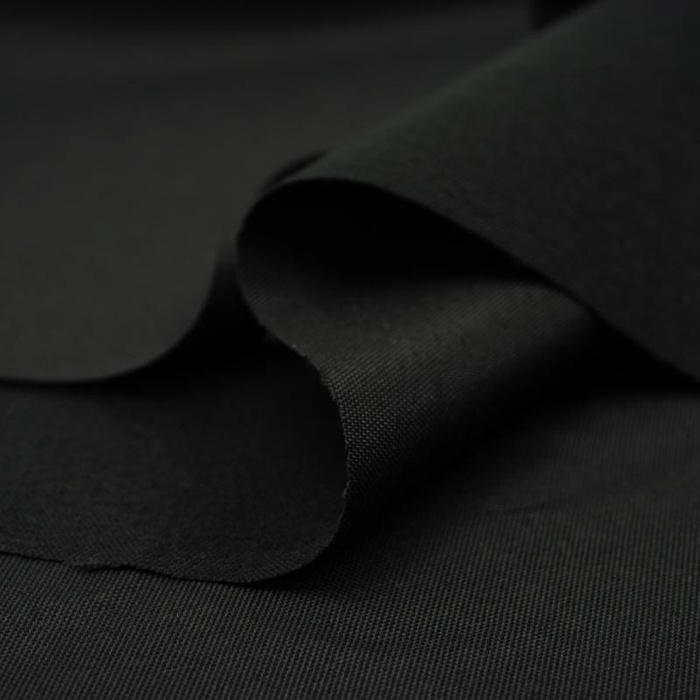 BLACK - Woven fabric sateen type