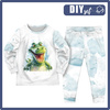 KINDERPYJAMAS "MIKI" - WATERCOLOR CROCODILE - Nähset (122/128)