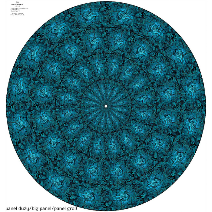 LACE BUTTERFLIES / blue - circle skirt panel 