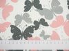 BUTTERFLIES PINK - panel Viscose jersey WE210