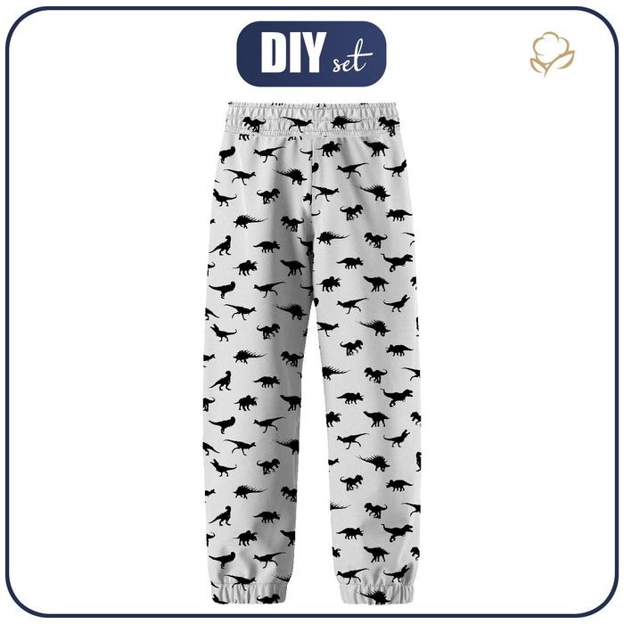 CHILDREN'S SOFTSHELL TROUSERS (YETI) - DINO BLACK (134/140)