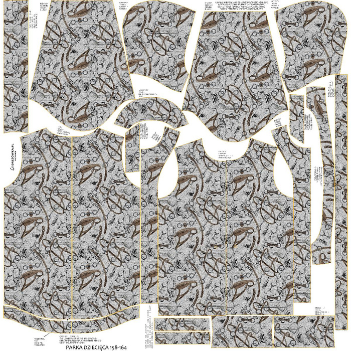 KIDS PARKA (ARIEL) - HORSE-RIDING (HOBBIES AND JOBS) / acid - softshell (146/152)