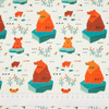 GEO BEARS ON ICE FLOES - Brushed knit D300
