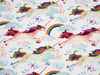 RAINBOW UNICORNS - single jersey with elastane TE210