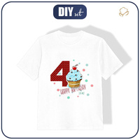DĚTSKÉ TRIČKO - 4 NAROZENINY / MUFFIN - single jersey