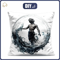 KISSEN 45x45 - AQUARIUS - Baumwoll Webware - Nähset