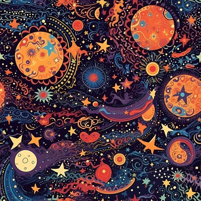 COSMIC GALAXY WZ. 1- Welur tapicerski