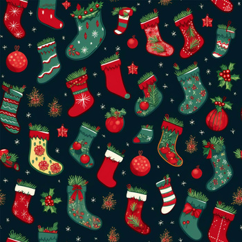 CHRISTMAS SOCKS - Hydrophobic brushed knit