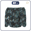 Bardot neckline blouse (SOFIA) - LEAVES PAT. 1 - sewing set XL