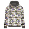 BLUZA DAMSKA (POLA) CLASSIC Z KAPTUREM - CZACHY NA PASACH -  dzianina pętelkowa XXXL