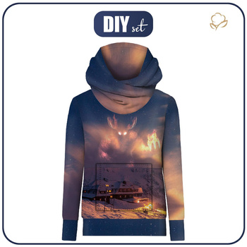 BLUZA Z KAPTUREM UNISEX (HYDRA) - ZAPŁONIEC - zestaw do uszycia (158/164)