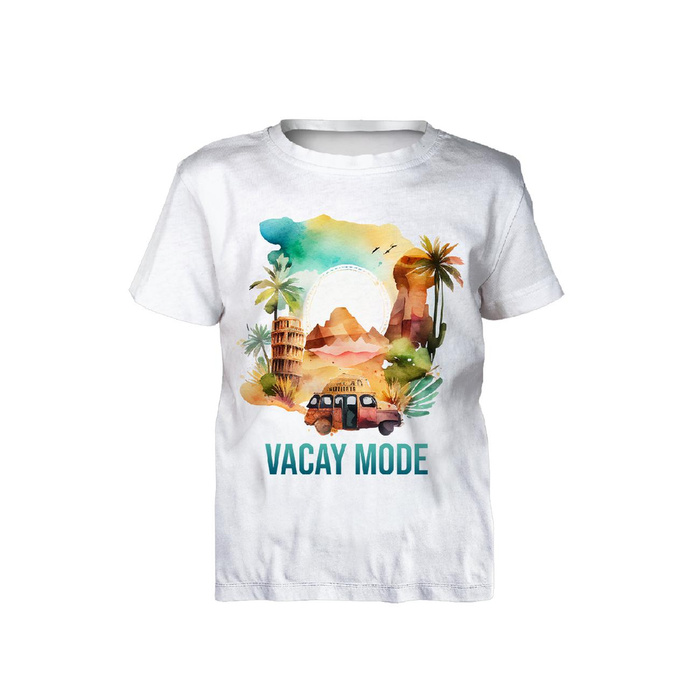 KINDER T-SHIRT - VACAY MODE - Nähset (116/122)