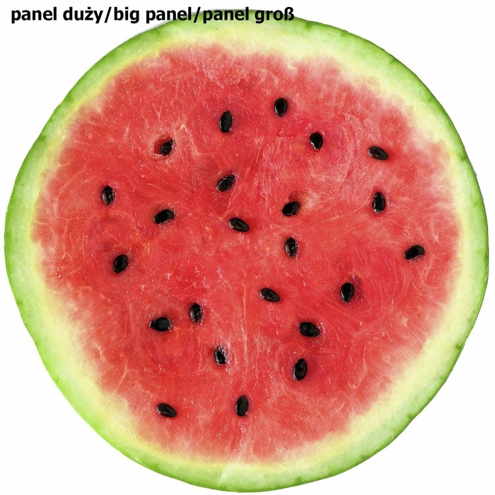 Big circle skirt panel - CREPE - WATERMELON